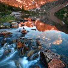 Glorious Indian Peaks Alpenglow
