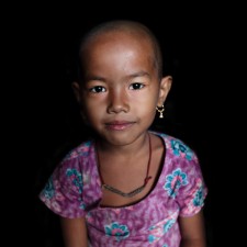 Portrait of a Marma tribal girl, Marma tribe, Bangladesh. Fine Art Color Photography