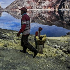 Bondowoso - East Java; Sulfur Miners Hold Annual Sacrifice